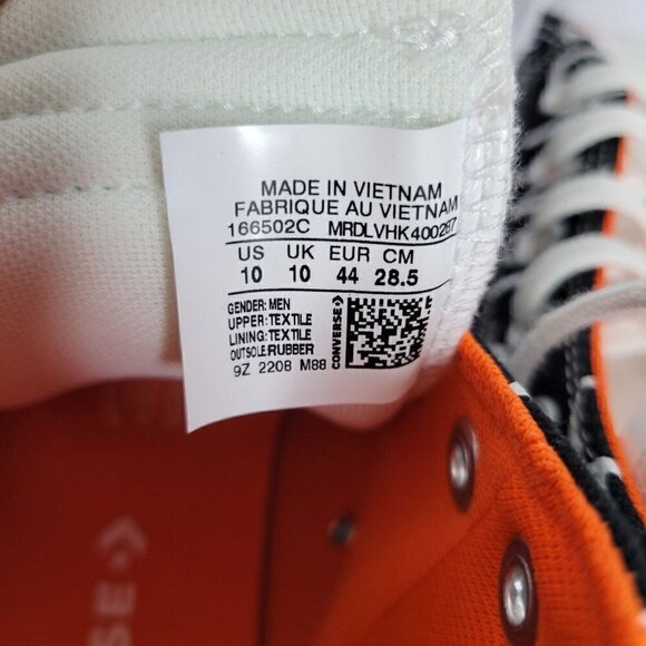 New Converse Not A Chuck Sneakers Canvas 70 High UNT1TL3D Black 10 - Picture 8 of 14